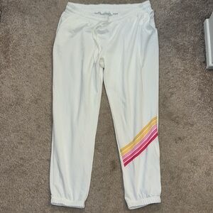 White Ava and Esme Adorable Sweatpants Women's Size XL